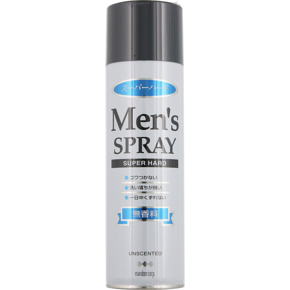 Mandom Men's Hair Spray Super Hard 275g - Unscented